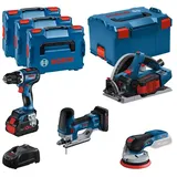 Bosch Professional 18V Profi-Set Schreiner (GSR;GKT;GST;GEX) (0615990N36)