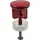 tecuro Excenterstopfen Ø 40 mm für 1 1/4 Zoll Ablaufventil | rot (RAL 3003) Ø Rot