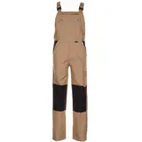 Planam Canvas 320 Latzhose Khaki/Schwarz,