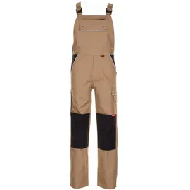 Planam Canvas 320 Latzhose Khaki/Schwarz,