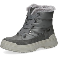 CAPRICE Damen Winterstiefeletten zum Schnüren Airmotion Gefüttert mit Reißverschluss Weite G, Grau (Dk Grey Comb), 39 EU