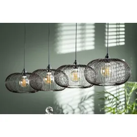 KAWOLA Hängeleuchte CATAVI Hängelampe 4-flammig Metall schwarz