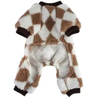 Lubgitsr Hundekostüm Hundepullover,Stricken Winter Warmer Hunde Pullis Weich Komfortabel braun|weiß