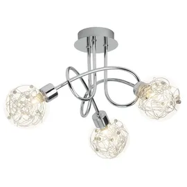 Lightbox 3 flammige Deckenlampe 3 G9 Metall/Glas