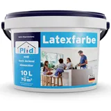 Plid Latexfarbe Weiß matt 10L – Abwaschbare Wandfarbe Weiß