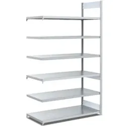 Bito Fachbodenregal / Archivregal zweiseitige Nutzung L1008xH2200xT624 mm, Anbaufeld 100 kg
