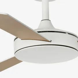 faro BARCELONA Mallorca 106 cm Deckenventilator Braun/Weiß