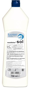 Dr. Weigert neodisher sol Oberflächenreiniger, Gebrauchsfertige Reinigungsmilch für Oberflächen, 750 ml - Flasche