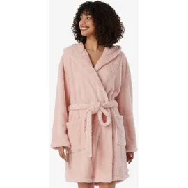 SCHIESSER Morgenmantel Teddy-Fleece Comfort-Fit rosa L
