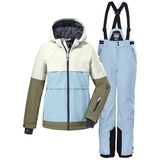 Killtec Skianzug Mädchen Kinderskianzug Skijacke blauweiß Skihose hellblau blau Gr. 128