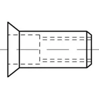 Industrial Quality Supplies Blindnietmuttern Stahl gal Zn Senkkopf M