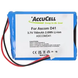 AccuCell Akku passend für Ascom D41 Akku FA01302005, FA83601195