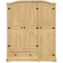 vidaXL Kleiderschrank Corona 151,5 x 186 x 52 cm Braun