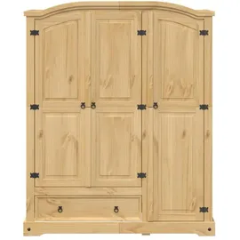 vidaXL Kleiderschrank Corona 151,5 x 186 x 52 cm Braun