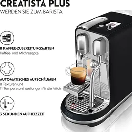 Sage Nespresso Creatista Plus trüffelschwarz