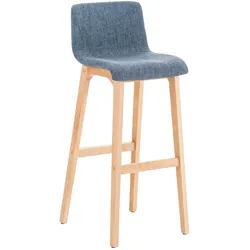 CLP Barhocker Hover Stoff Natura blau