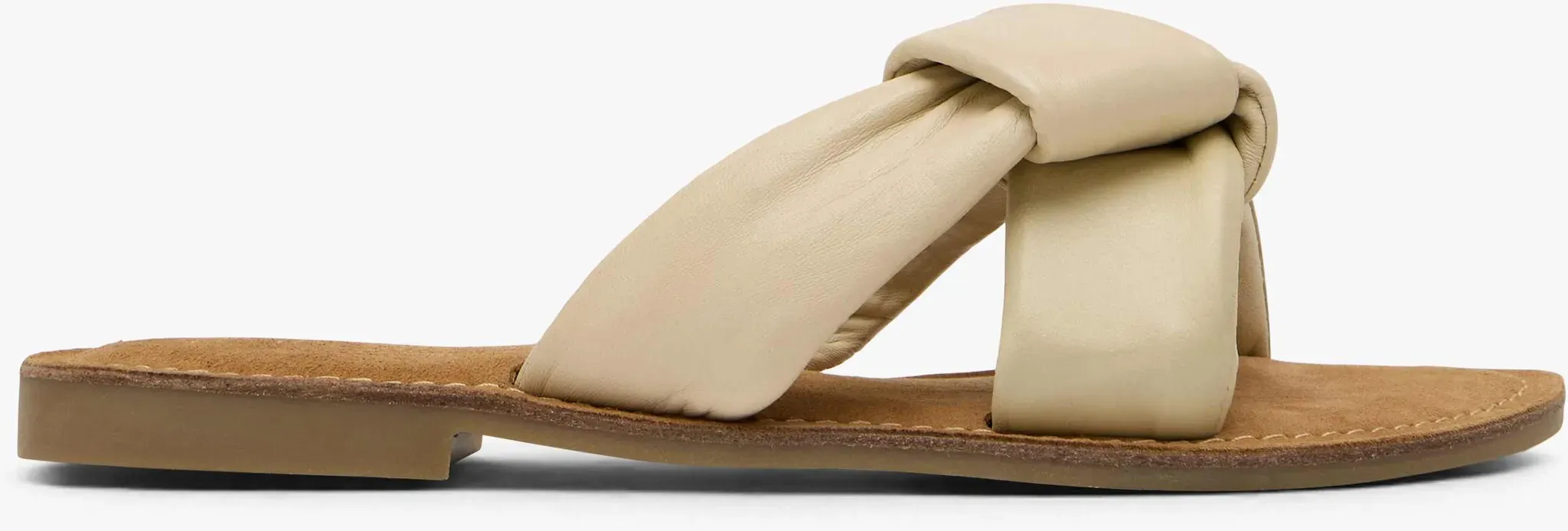 CAFE MODA  Flache Pantolette Offwhite, Damen, Größe: 36, Material: Leder/Synthetik - CAFE MODA  Flache Pantolette Offwhite, Damen, Größe: 36, Material: Leder/Synthetik - woman - Offwhite