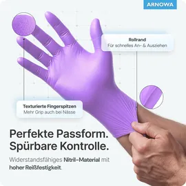 ARNOWA GmbH ARNOMED Nitril Lavender Violet - Größe S