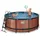 EXIT TOYS Wood Pool 360 x 122 cm inkl. Sandfilterpumpe