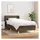 vidaXL Boxspringbett 100 x 200 cm Dunkelbraun