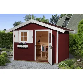 Weka Gartenhaus 123 3,01 x 2,05 m schwedenrot