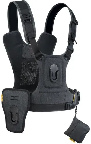 Cotton Carrier Camera Vest für 2 camera's mit Hüftholster