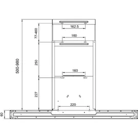 Cecotec Flux TT 605500 Unterbauhaube 60 cm Weiß