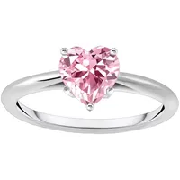 Thomas Sabo TR2476-051-9«, Damen-Ring Pinkfarbenes Herz Silber 925 Ring in Herzform, TR2476-051-14, mit Zirkonia (synth.) THOMAS SABO silberfarben-pink + pink