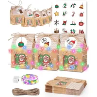 Luxuskollektion DIY Adventskalender Häuser + Lichterkette