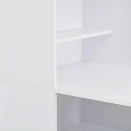 vidaXL Bartisch mit Schrank 115 x 59 x 200 cm Weiß