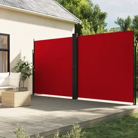 furnicato Seitenmarkise 220 x 600 cm Rot Polyester