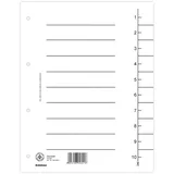 Donau Elektronik Trennblätter 100er Pack A4 Weiß