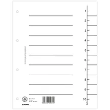 Donau Elektronik Trennblätter 100er Pack A4 Weiß