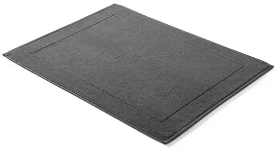 Casea Badvorleger Alicante 50 x 70 cm Baumwolle Grau Anthrazit