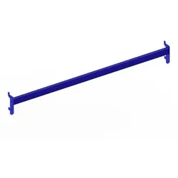 KR Trageschiene 1300mm für Aufsteckhalter kpl. RAL 5010