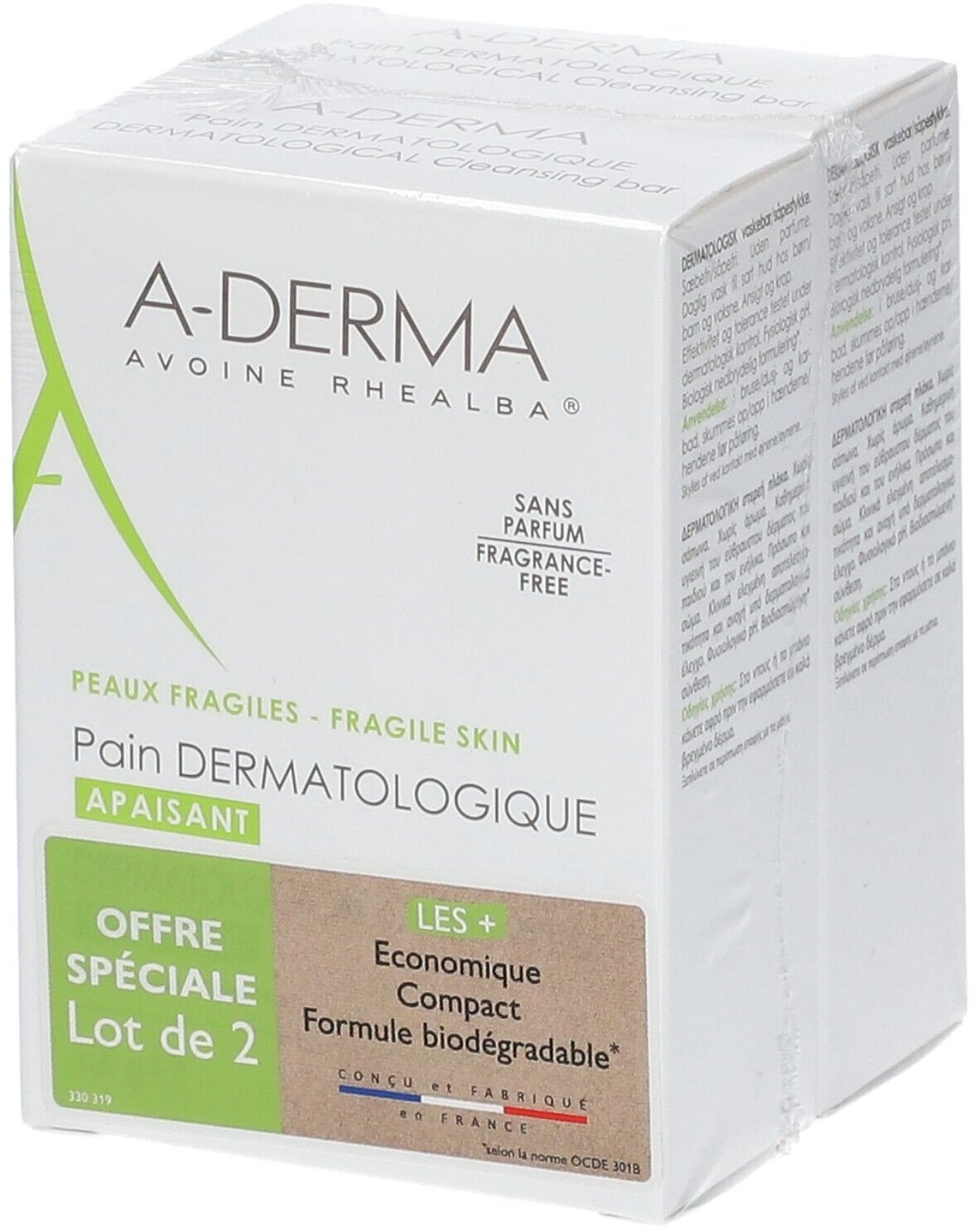 A-Derma seifenfreier Dermatologieriegel