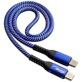 Akyga USB-Kabel USB-C® Stecker, USB-C® Stecker 0.50m Blau AK-USB-36