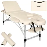 Tectake tectake® 3 Zonen Massageliege-Set, Breite 60 cm, Polsterung 5 cm, mit Aluminiumgestell, 210 x 95 x 89 cm