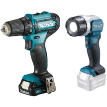 Makita DF333DSAL1 inkl. 2 x 2 Ah + Schnellladegerät + Koffer + LED-Akku-Handstrahler