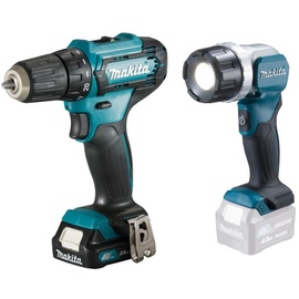 Makita DF333DSAL1 inkl. 2 x 2 Ah + Schnellladegerät + Koffer + LED-Akku-Handstrahler