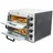 BITUXX Pizzaofen Pizzabackofen Pizzamaker Elektrisch 3000W mit Steinplatte, Gastro Steinbackofen für Pizza, Brot und Backwaren,
