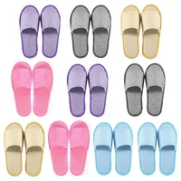 Binblin 10Pcs Hotelslipper,Gästehausschuhe,Hausschuhe Gäste,Gäste Hausschuhe,Gästepantoffeln,Gästehausschuhe Set Einweg Hausschuhe Set für Frauen und Männer - 38 EU