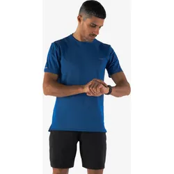 Laufshirt kurzarm Herren atmungsaktiv - Run 500 Dry blau S