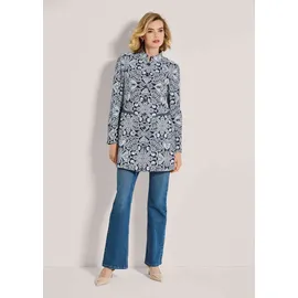 Madeleine Gehrock mit Jacquard-Muster in marine / wollweiß), | Gr.: 36