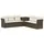 vidaXL Sofa Set 7-tlg. braun/creme