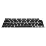 kwmobile Silikon Tastaturschutz für Apple MacBook Air 13.6 M3 2024 A3113 - QWERTZ Keyboard Cover Abdeckung - Schwarz