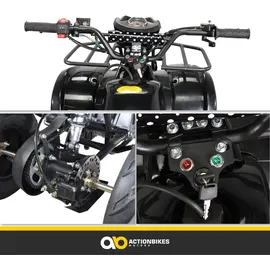 MIWEBA Kinder Quad S-8 Farmer 125 cc Motor Miniquad 125 ccm Toronto (Schwarz)