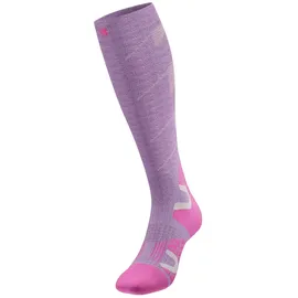Bauerfeind Ski Touring Kompressionssocken Damen Lila 35-38
