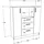 VCM Unterschrank Küchenschrank Esilo 109 x 40 x 110 cm Schwarz