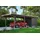 SKANHOLZ Carport Emsland 3,54 x 8,46 m grau mit Abstellraum